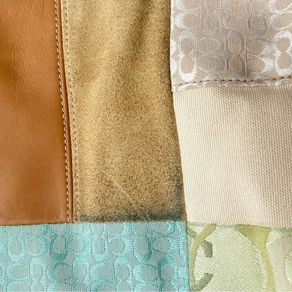 Vintage y2k Patchwork Coach Tote Bag - Picture 3 of 5